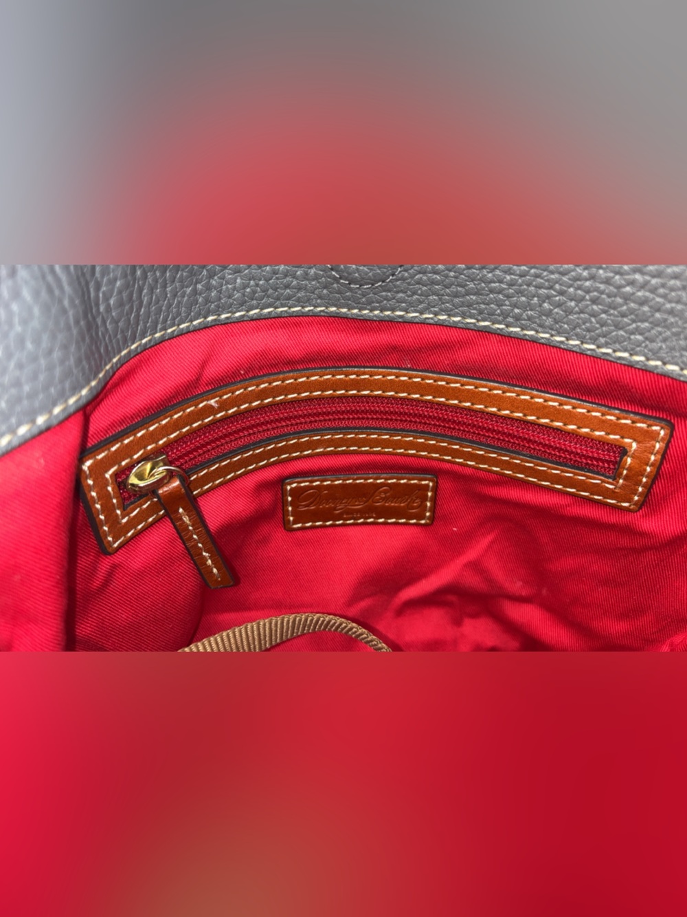 Dooney & Bourke Small Thea Convertible Feed Bag EUC - Picture 13 of 15